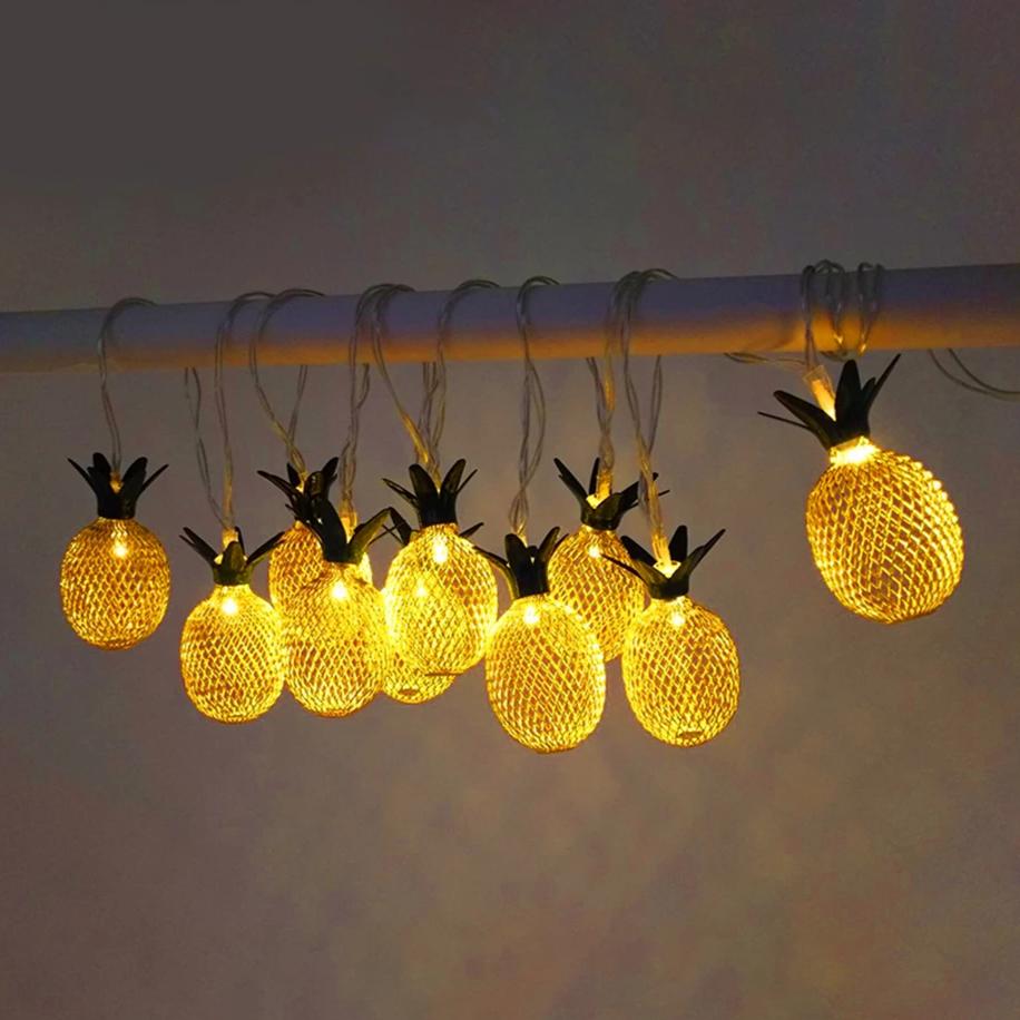 Guirlande Solaire Ananas Lumineux 20 Pièces