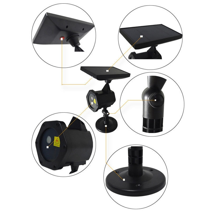 Projecteur Laser Noël Solaire Laser Home