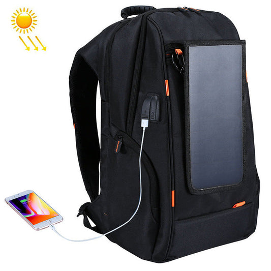 Men Solar Backpack Waterproof Large Capacity 17 inch USB interface Charging Laptop Backpack Outdoor Travel Business Backpack