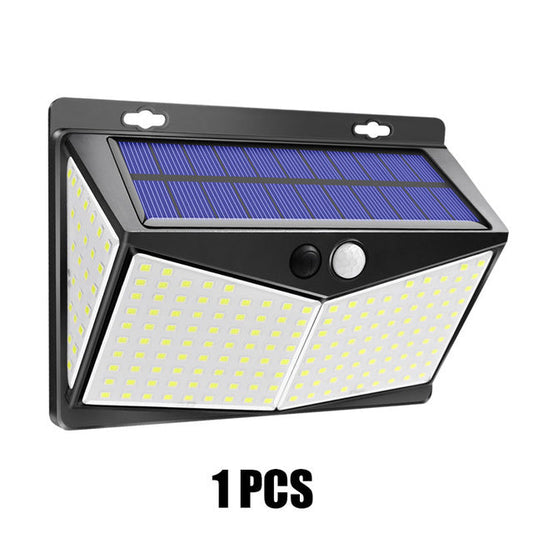 Applique murale solaire 208 LED avec détecteur