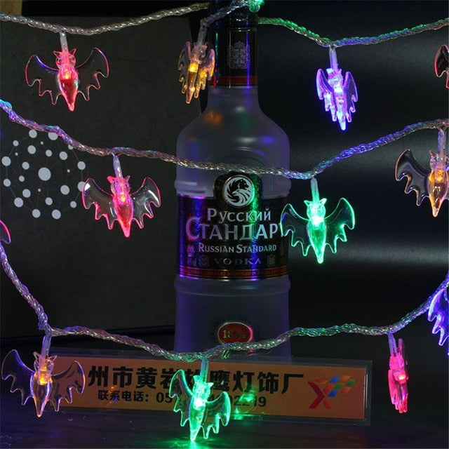 Guirlande solaire lumineuse de jardin avec Chauve souris