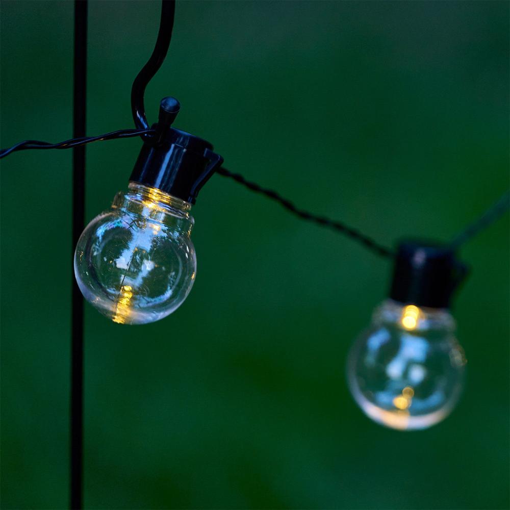 Guirlande solaire Ampoule Claire pour Terrasse 10/20 Pcs