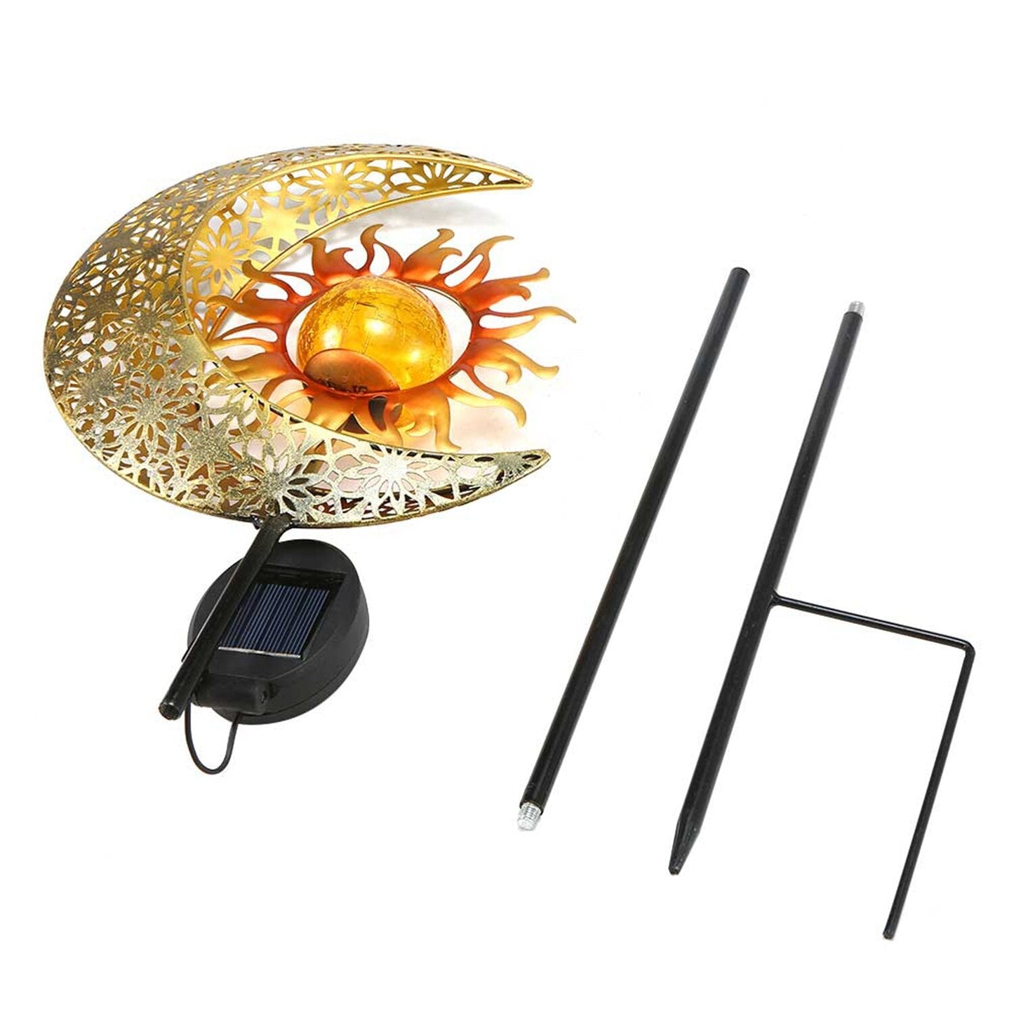 Lampe solaire piquet Boule de soleil lunaire