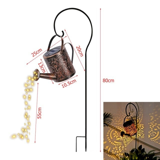Arrosoir lumineux solaire Jardin motif automne