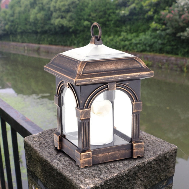Lanterne Solaire Bougie Vintage