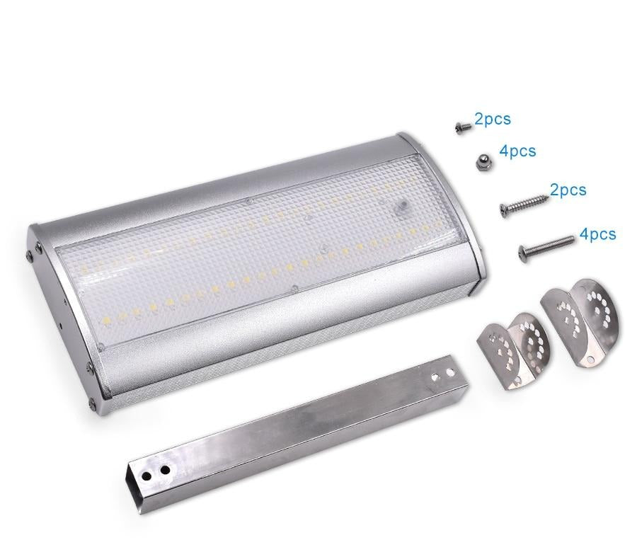 Lampadaire solaire Mini murale 800 Lumens en Alu
