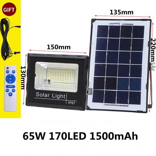 Projecteur solaire Spot LED 65 Watts (Télécommande)
