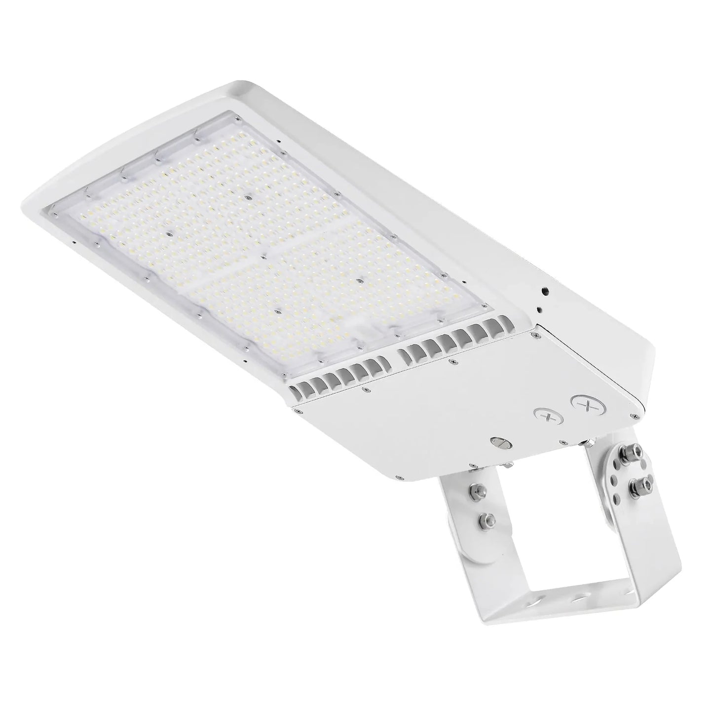 300W White Housing LED Parking Lot Light-1000W MH Equiv-42.000 Lumens-5000K Daylight-100-277V AC-UL& DLC Listed