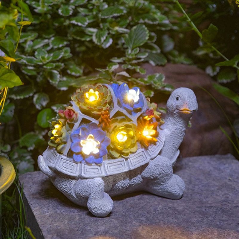 Lampe solaire tortue