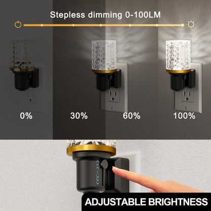 Plug-in Night Light Crystal Diamond Style
