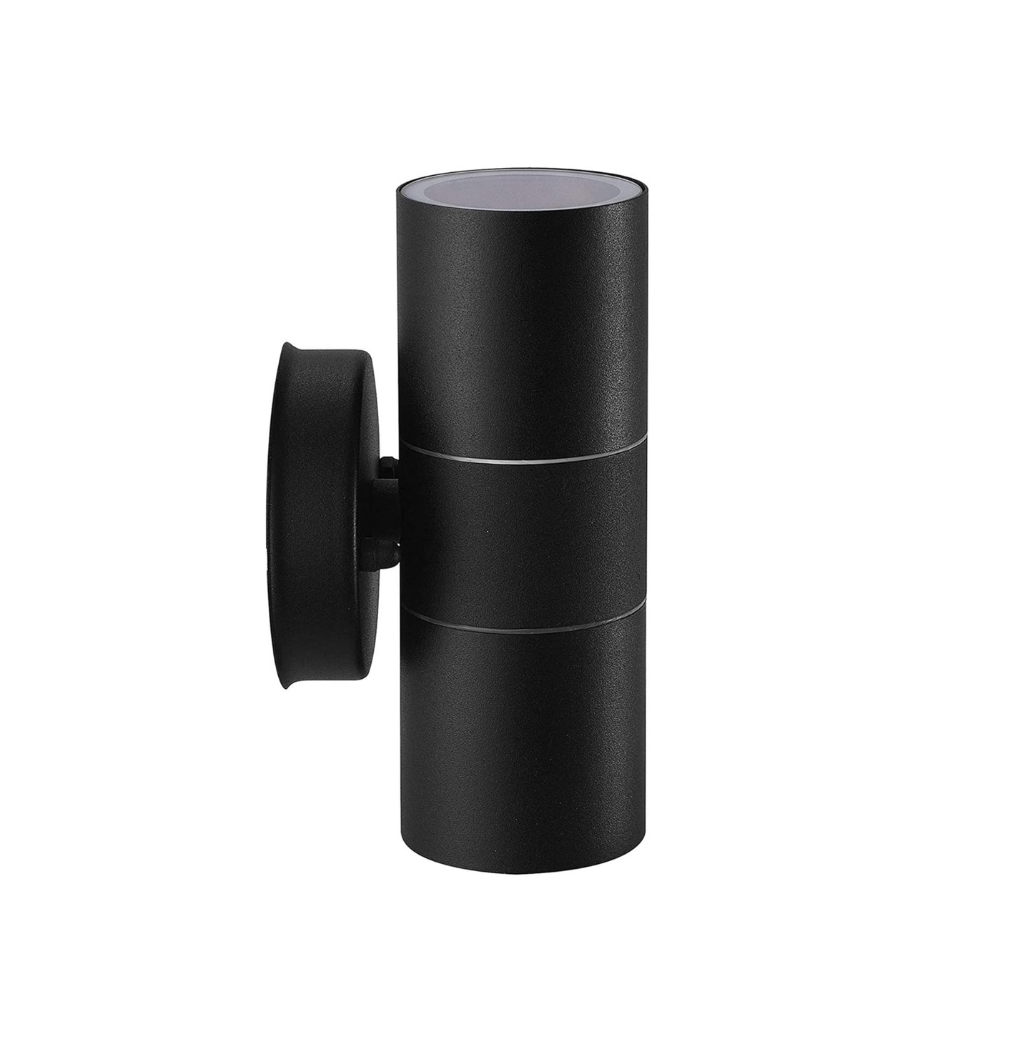 Modern Stainless Steel GU10 IP44 Up-Down Wall Light - Waterproof. Mains Powered. for Porch/Garden (Black)