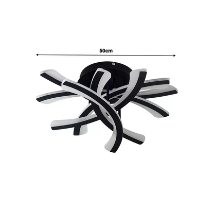 Modern LED Ceiling Chandelier – Chic Acrylic & Aluminum Pendant Light for Living Room & Bedroom