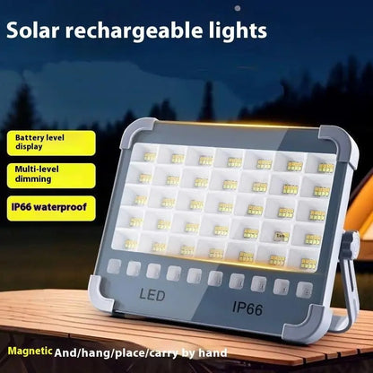 Portable Solar Rechargeable Strong Light Emergency Light Solar Floodlight Hanging