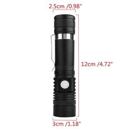 10pcs XANES WT518 T6 1000Lumens 3Modes Portable Zoomable LED Flashlight