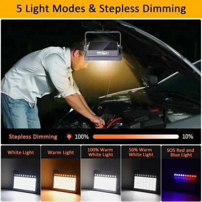 Portable Solar Rechargeable Strong Light Emergency Light Solar Floodlight Hanging