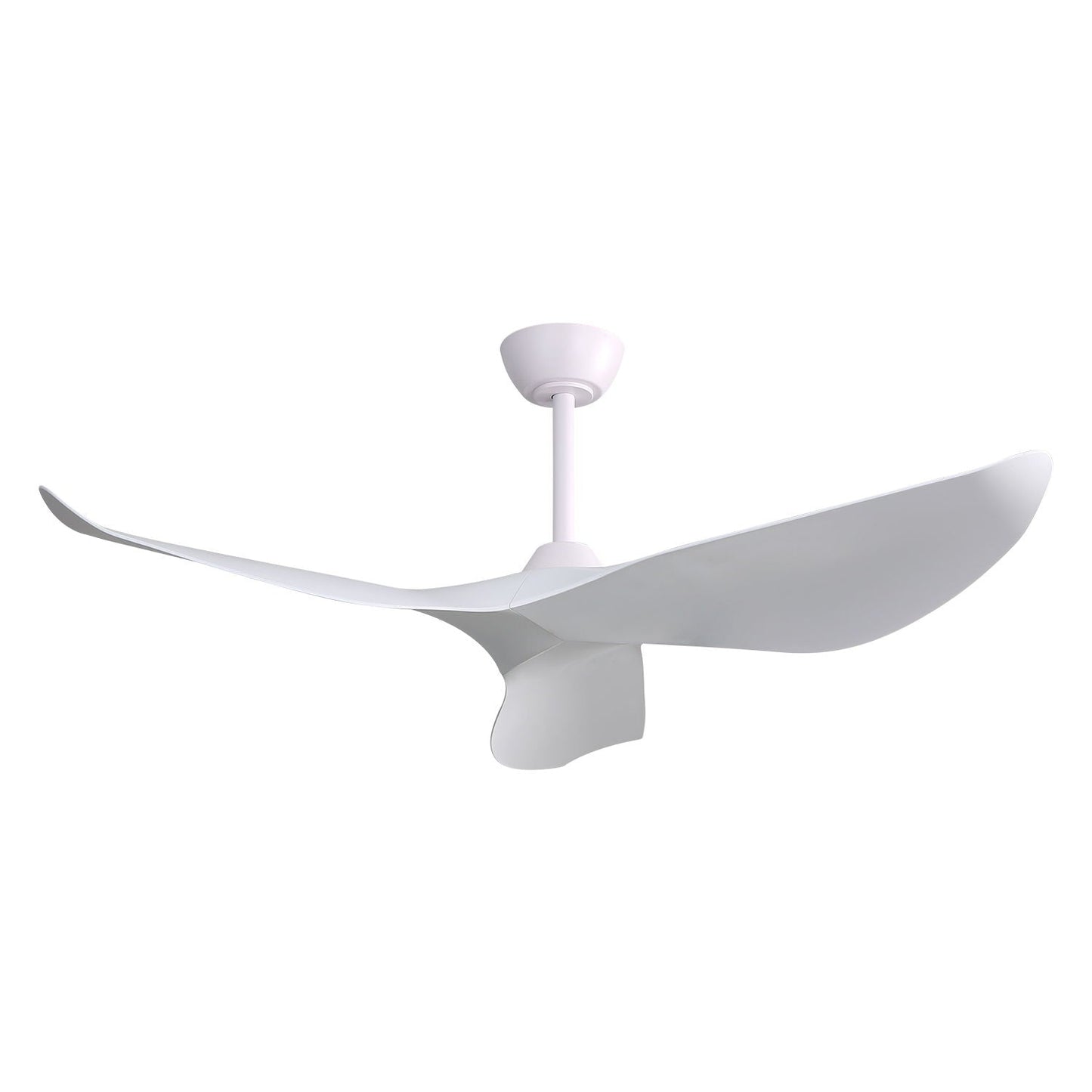 Indoor Ceiling Fan Without Light. 6 Speeds Reversible DC Motor. 3 ABS Blade Ceiling Fan White For Bedroom - White