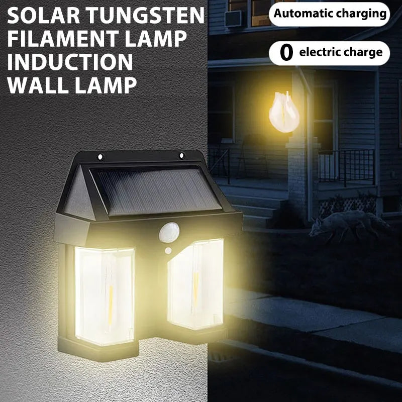 Outdoor Solar Sensor Wall Light. IP65 Waterproof Wall Light