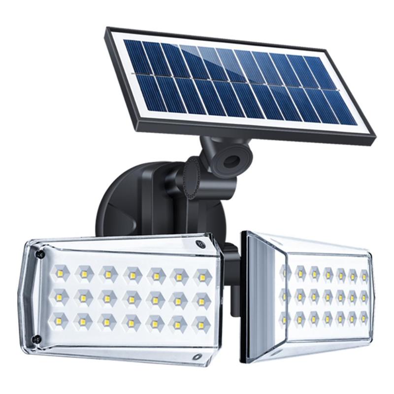Lampe solaire jardin Double Spot LED