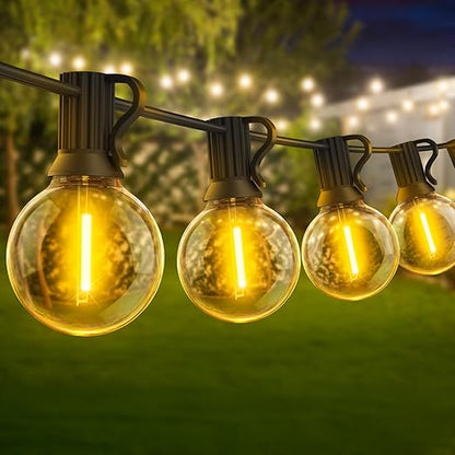 100ft Outdoor Festoon String Lights with Remote Control