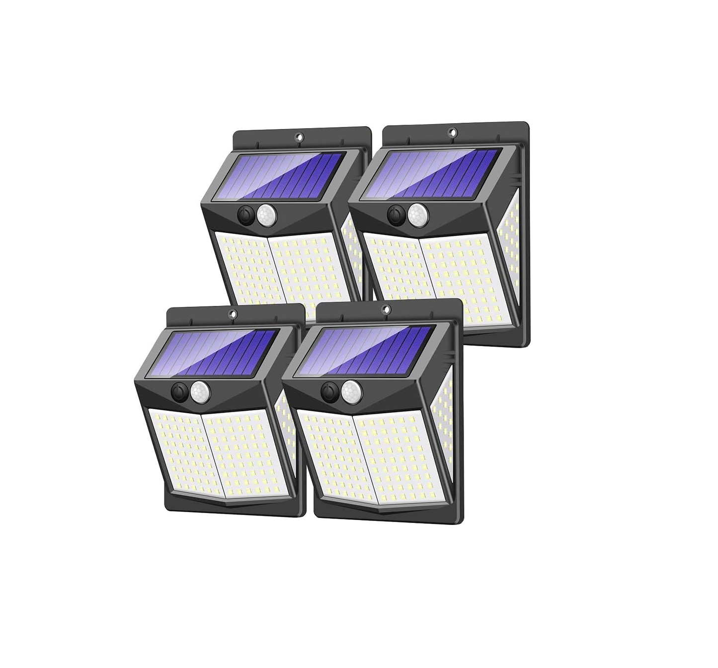 Solar-Powered Motion Sensor Lights for Outdoor Security – Cool White LED with 3 Modes. IP65 Waterproof