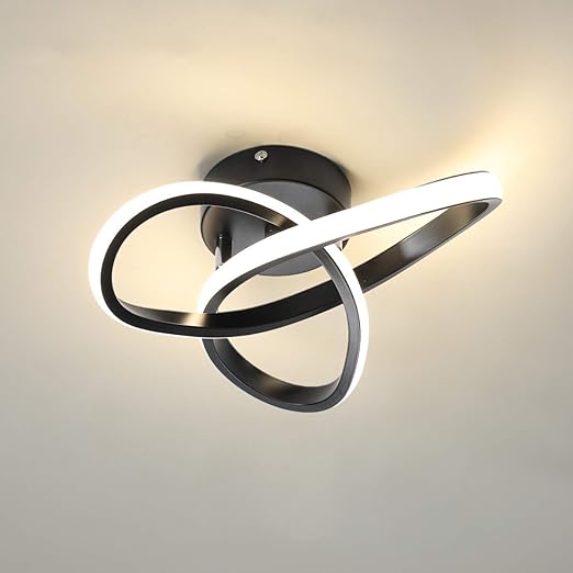 minfair Modern LED Ceiling Light – Round Geometry. 18W. 24cm Diameter