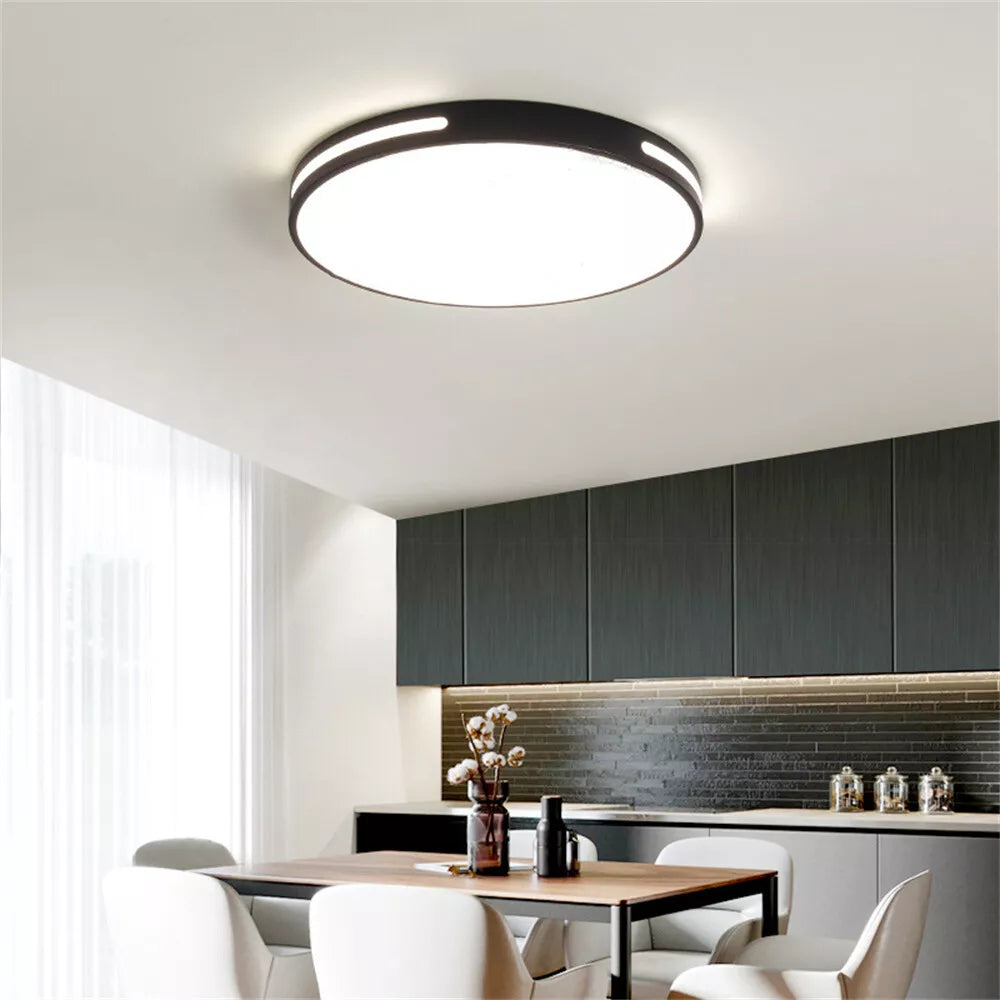 27W Modern Ceiling Light LED. 40cm Black LED Dimmable Ceiling Lights Fixtures with Switch Control. Square Flush Mount Ceiling Lamp for Living Room