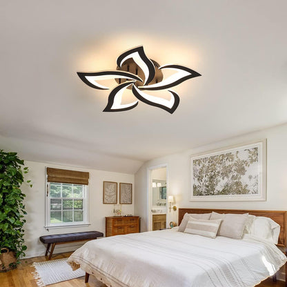 Modern Petal LED Ceiling Light – 60W Cool White Flush Mount Fixture