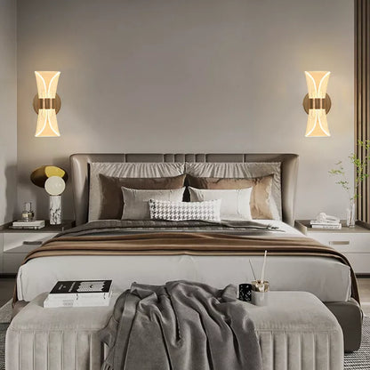 Modern 12W Dimmable LED Wall Sconce with Adjustable Color