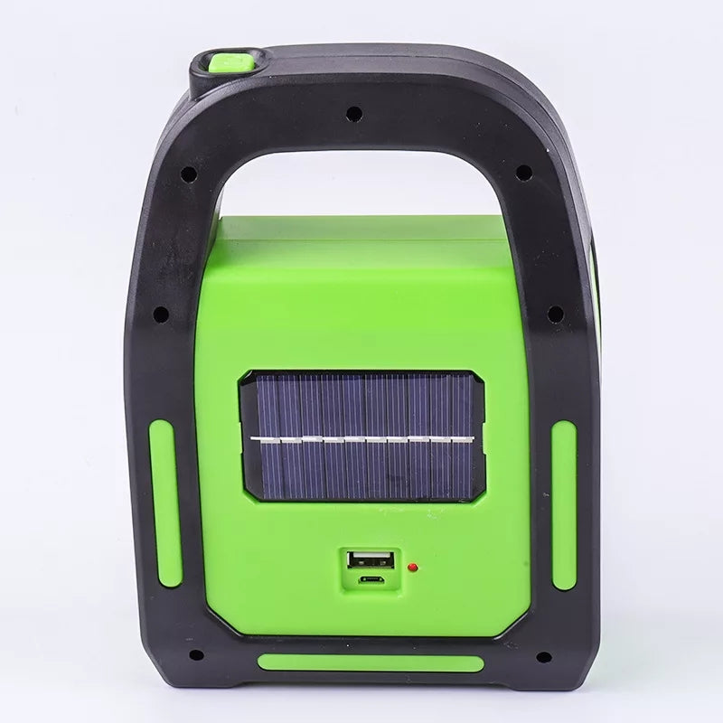 Rechargeable LED Floodlight. Solar Charging with Powerbank