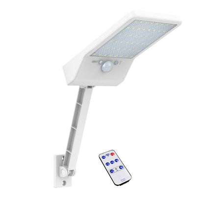 Lampadaire Solaire Noir/Blanc avec Télécomande