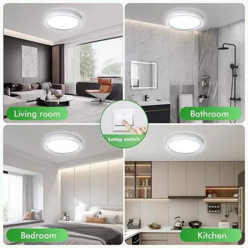 LED Round & Square Ceiling Light – 12W-48W. IP44