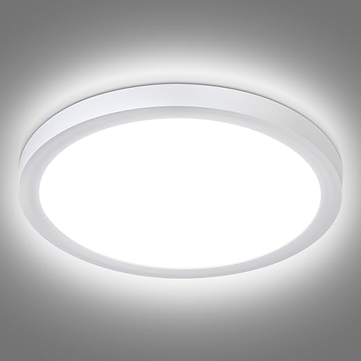 24W LED Ceiling Light. 5000K Daylight. IP44. 2200LM Ø28.5cm Flush Mount