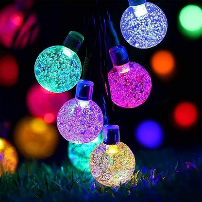 50 LED Solar Fairy Lights. Multi-Coloured. Waterproof. 23ft