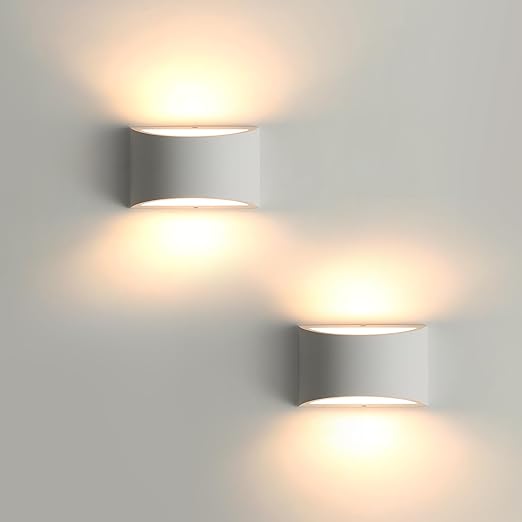Modern LED Plaster Wall Light with G9 Bulb Included