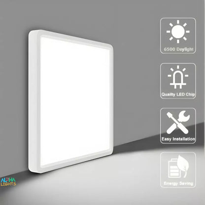 18W LED Ceiling Light 12 inch Square. 6500K Cold Light Super Bright Ceiling Lights