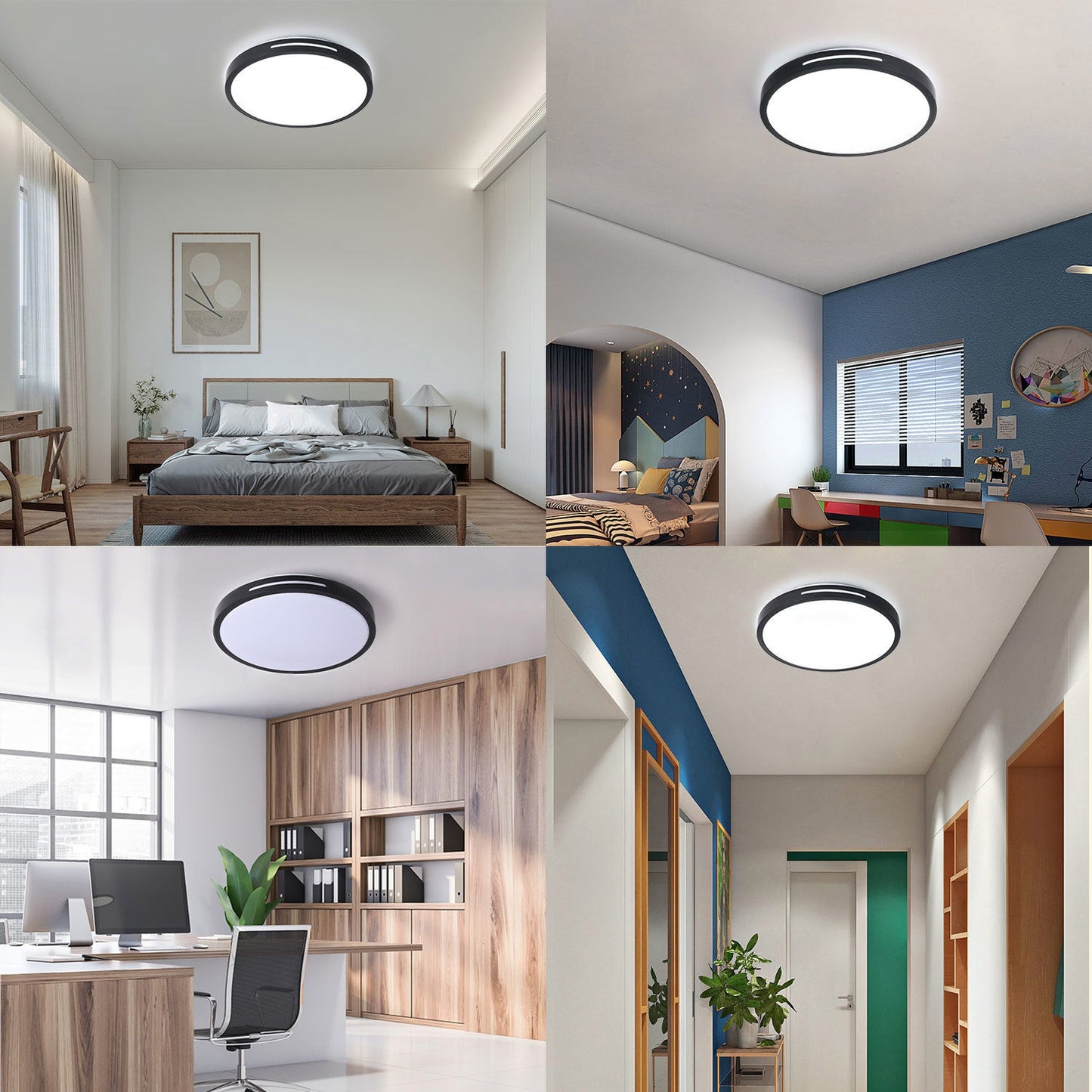 Modern Round LED Ceiling Light – 12W/18W. Cool White