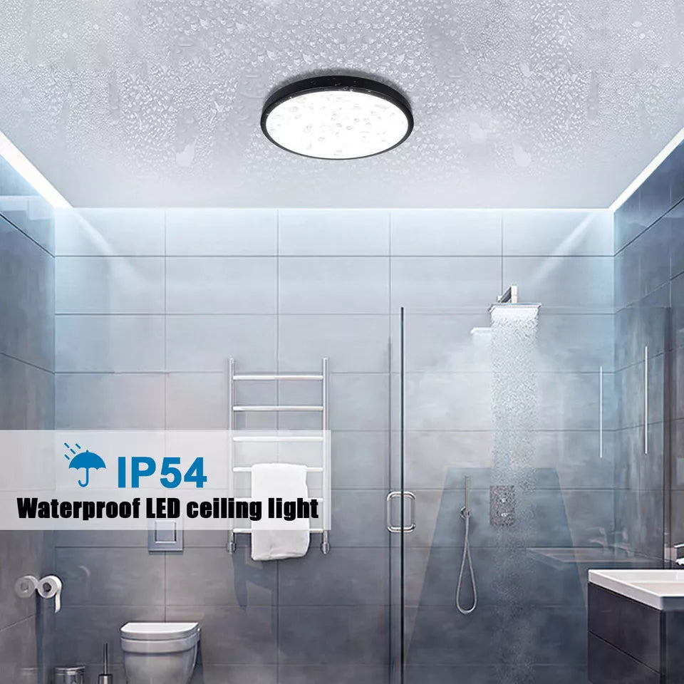 Modern Round LED Ceiling Light – 12W/18W. Waterproof. 6500K
