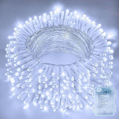 Battery Fairy Lights – 10m. 100 LEDs. 8 Modes. Timer. Waterproof Warm White
