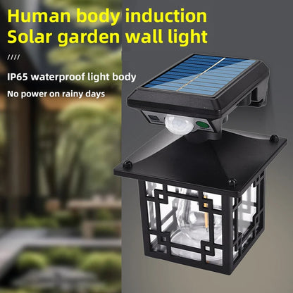 Solar Wall Light Outdoor. IP65 Waterproof  Wall Light PIR Motion Sensor