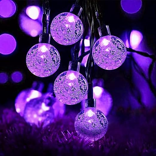 50 LED Solar Fairy Lights. Multi-Coloured. Waterproof. 23ft