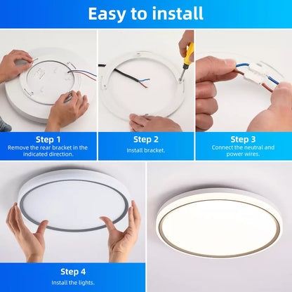 28W RGB LED Round Ceiling Light – Remote Control