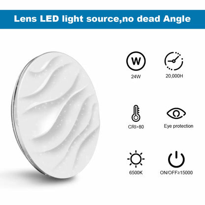 Modern LED Ceiling Light Round Panel – Energy-Efficient Indoor Downlight for Bathroom. Kitchen & Bedroom