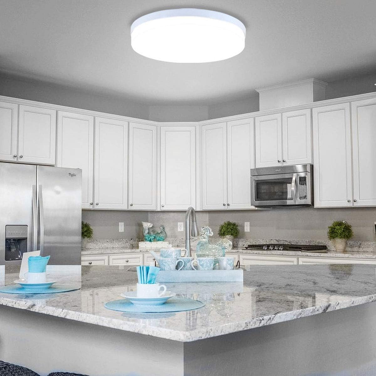 Bathroom Lights Ceiling. 18W Ceiling Lights 6000K Daylight White.120W Equivalent. Led Ceiling Light for Living Room. and More