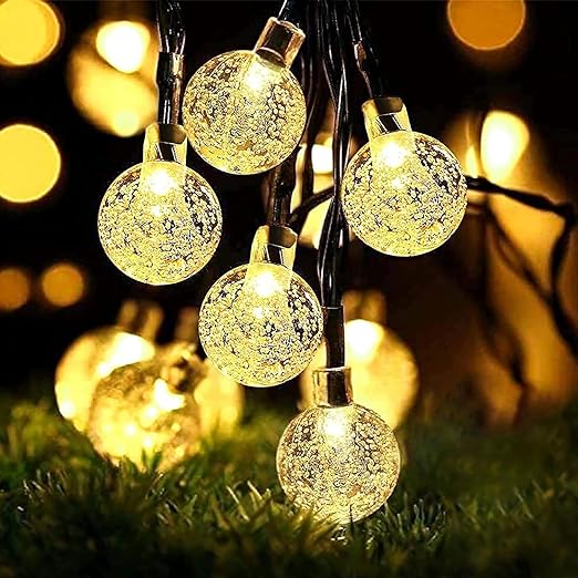 50 LED Solar Fairy Lights. Multi-Coloured. Waterproof. 23ft