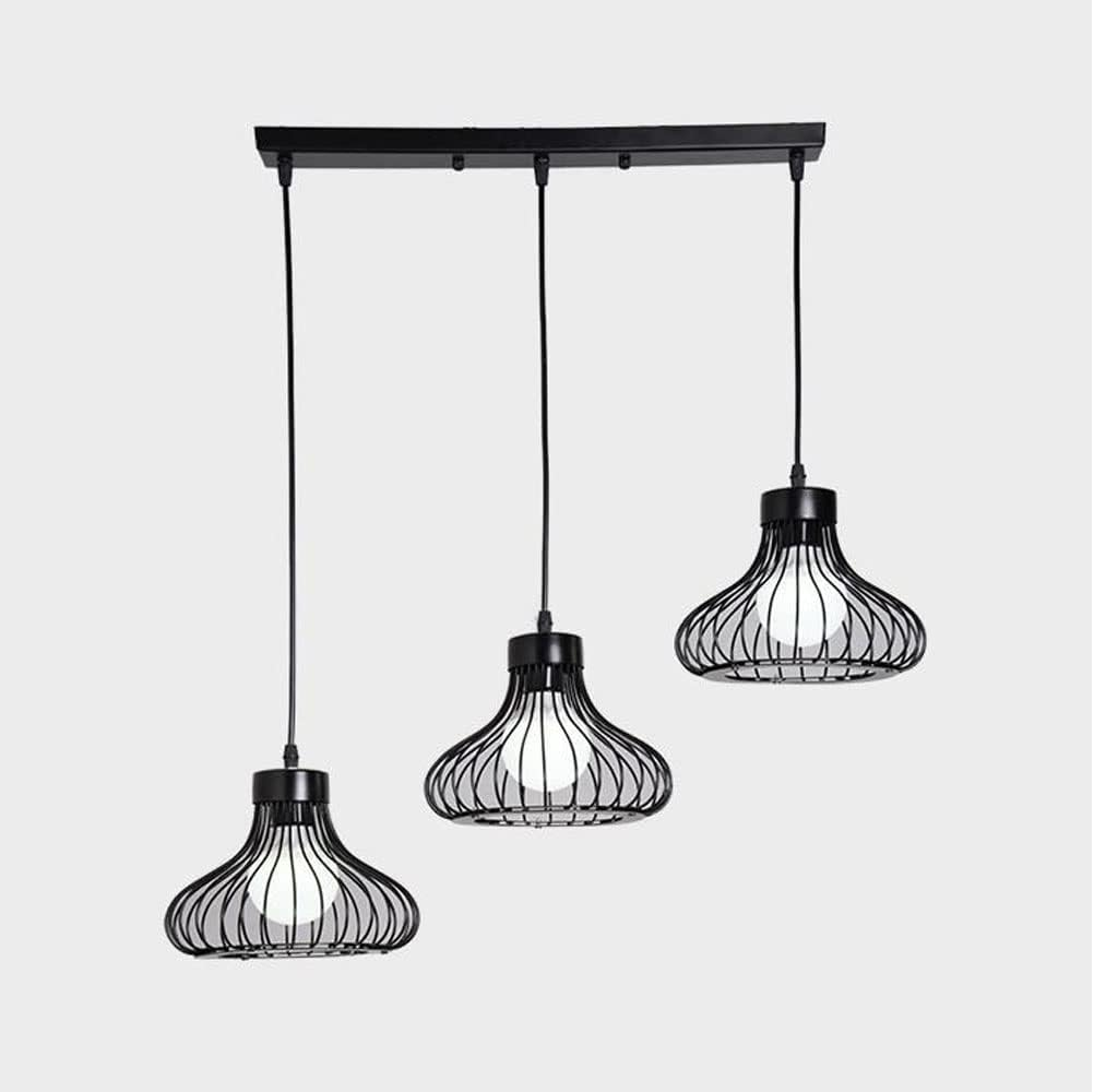 Industrial Retro Cage Ceiling Pendant Light. Vintage Hanging Lighting Fixture for Kitchen. Dining. and Loft Spaces