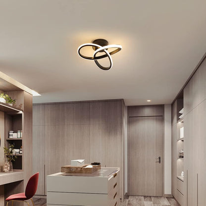 20W Dimmable LED Ceiling Light – Black Round Fixture Ø25cm