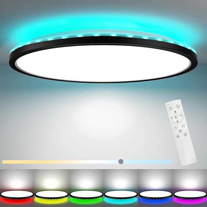 30CM LED Ceiling Light with Remote & RGB Backlight