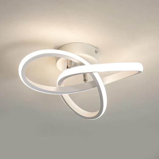 minfair Modern LED Ceiling Light – Round Geometry. 18W. 24cm Diameter