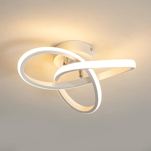 minfair Modern LED Ceiling Light – Round Geometry. 18W. 24cm Diameter