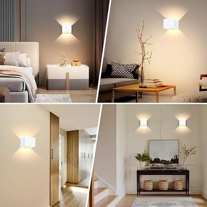 Modern Indoor LED Wall Lamp – Warm White Light. Wall Mounted. IP44 Rated